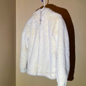 Brand New Nine West White Fur Jacket